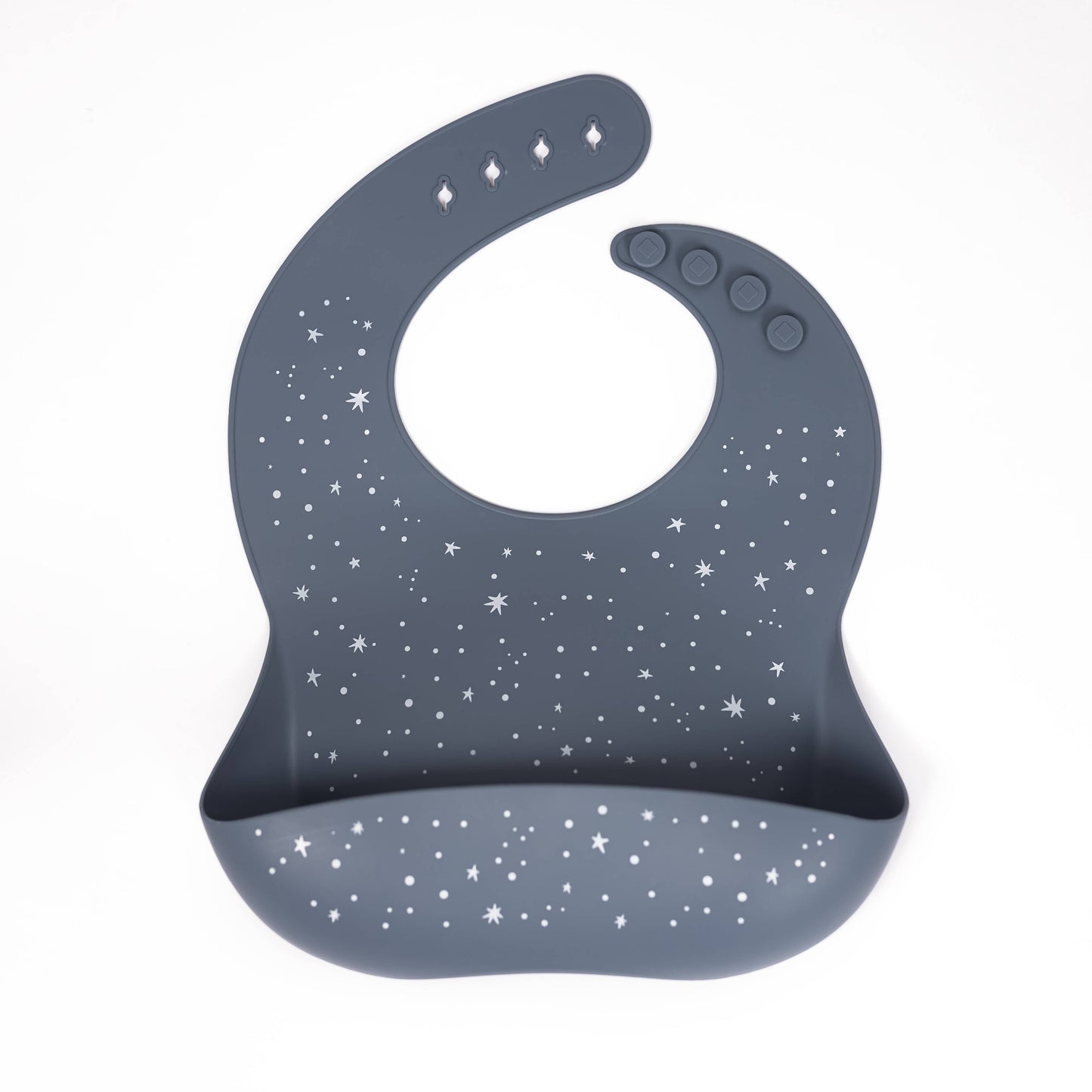 Blue Stars Silicone Bib