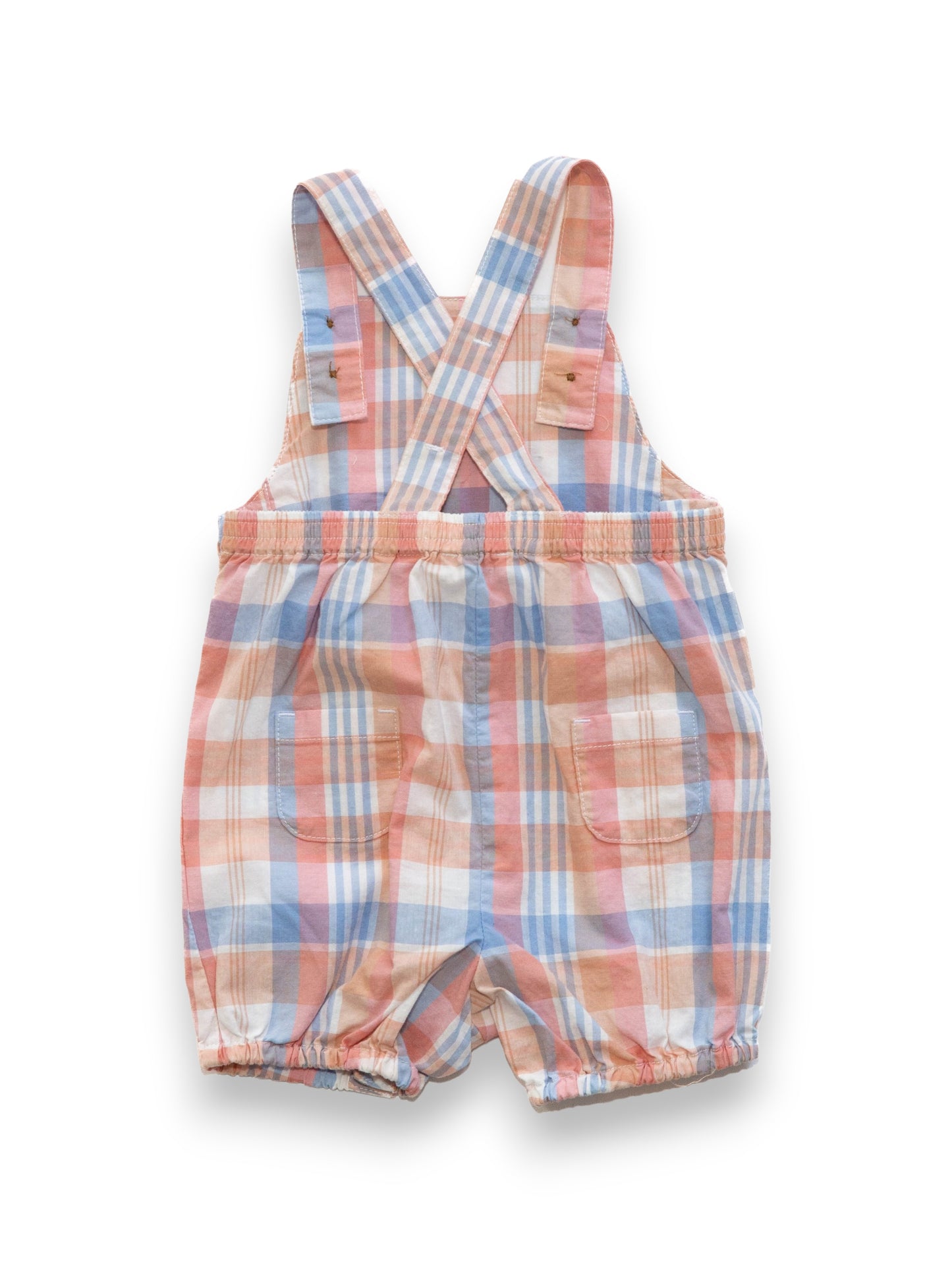 Janie & Jack Plaid Overalls