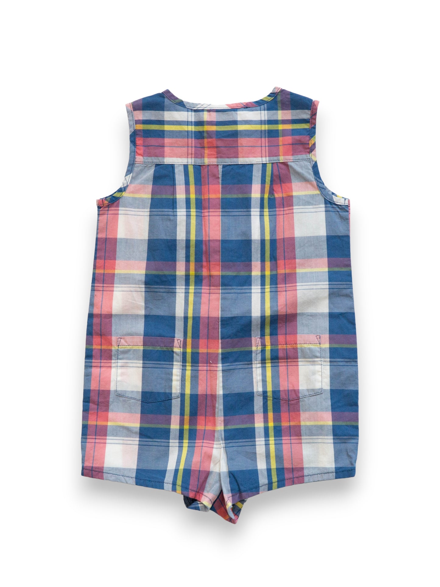 Egg New York Plaid Romper