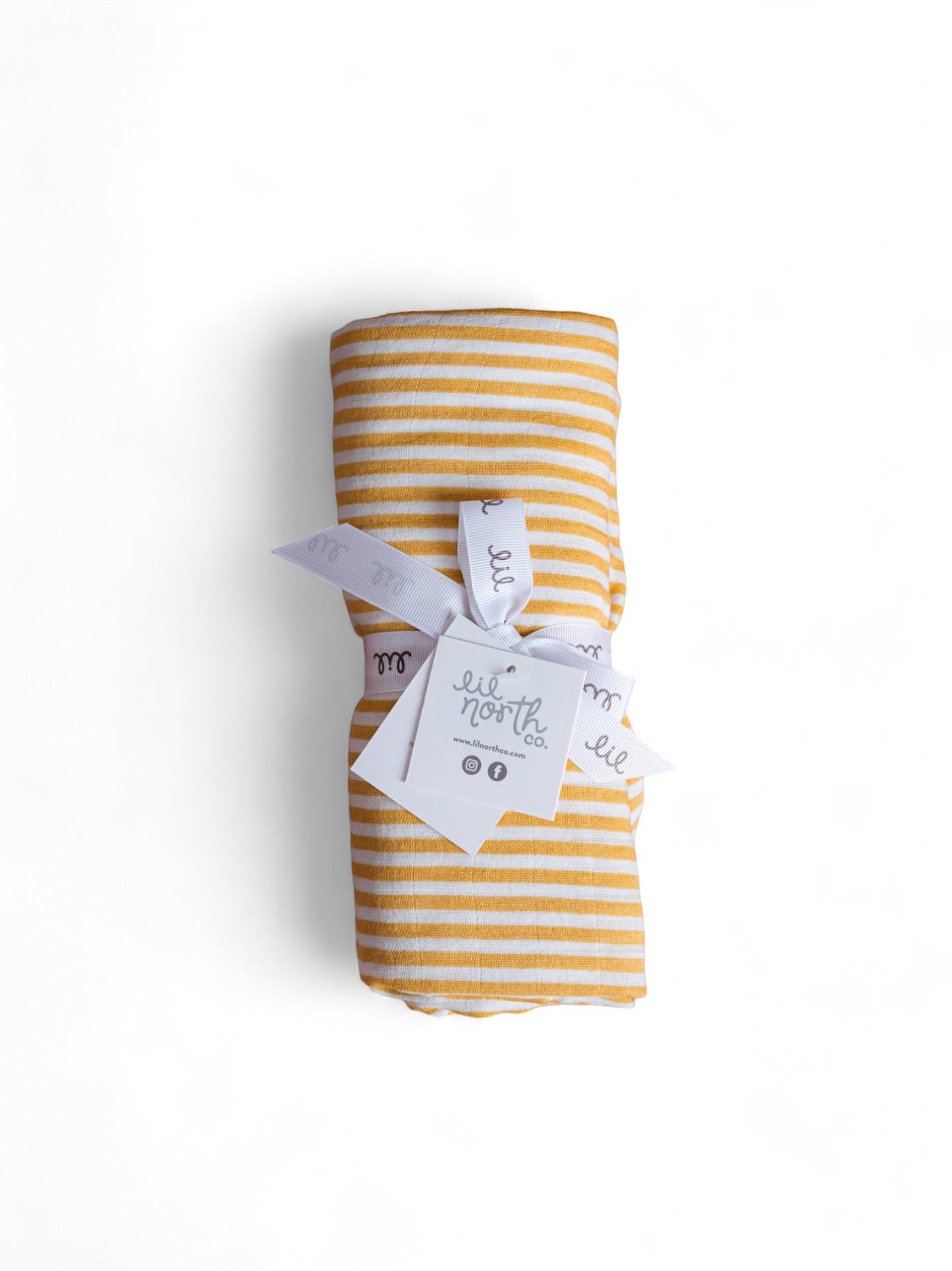 Ochre Stripe Muslin Single Swaddle