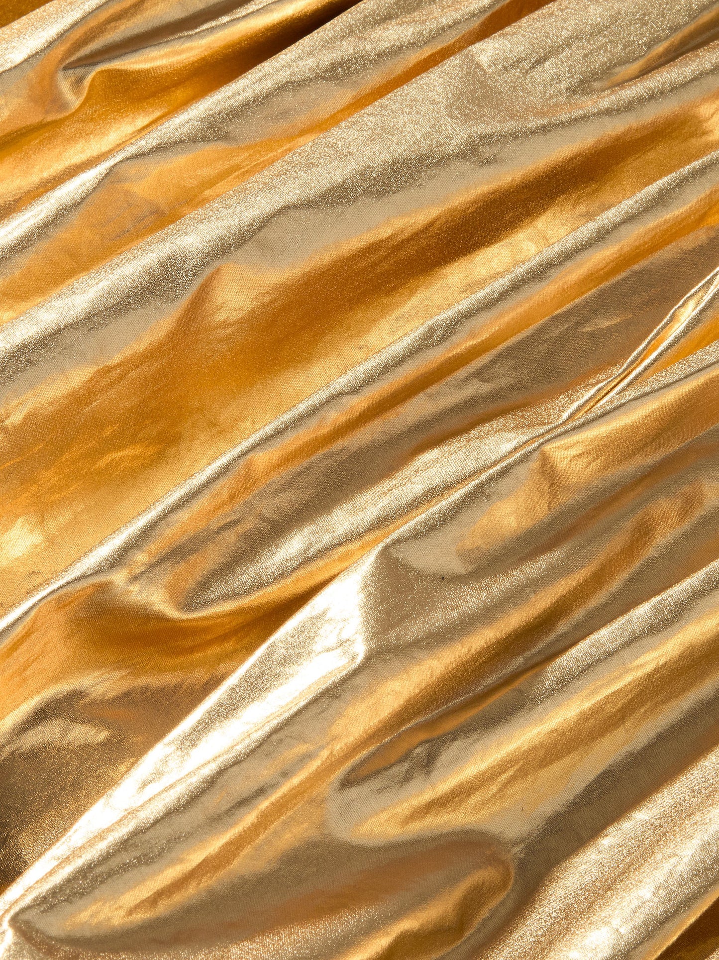 Metallic Balloon Skirted Dress