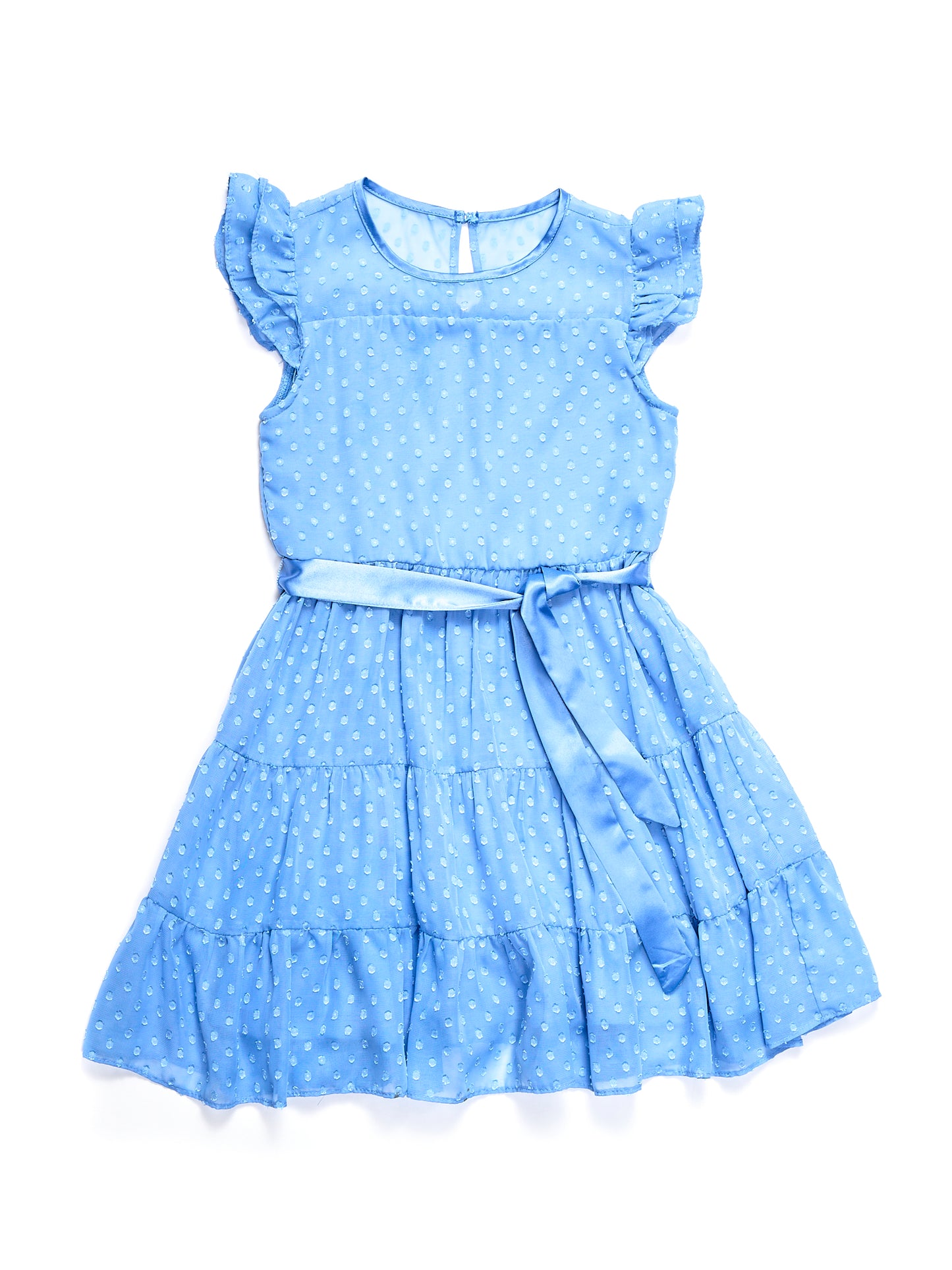 Little Angels Tonal Polka Dot Dress