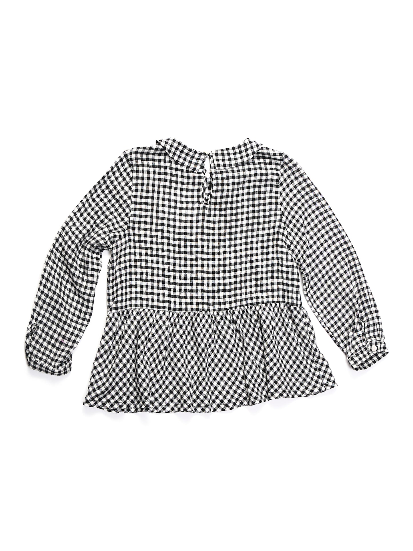 Simonetta Black & White Gingham Top