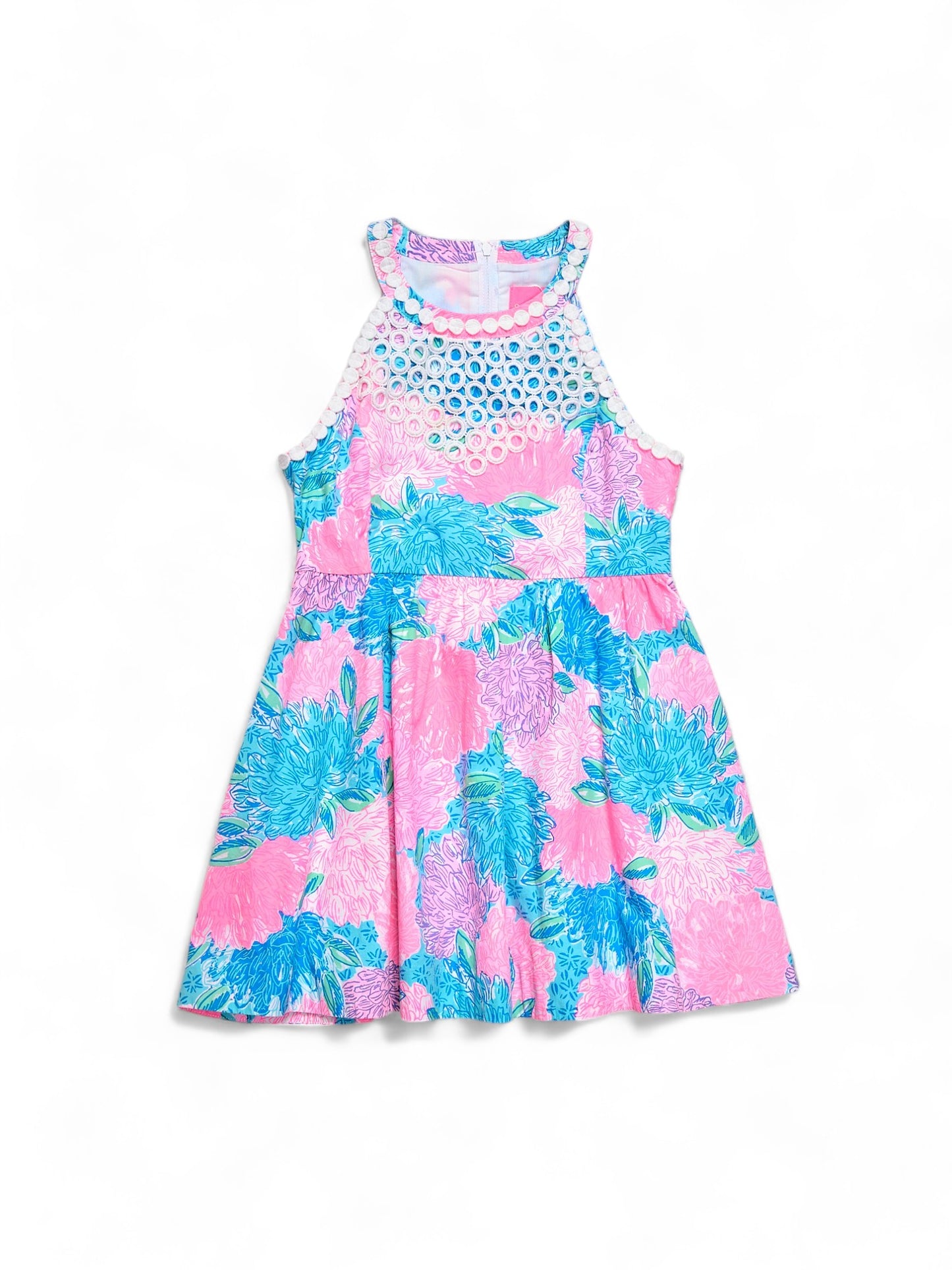 Lilly Pulitzer Pink & Teal Floral Dress