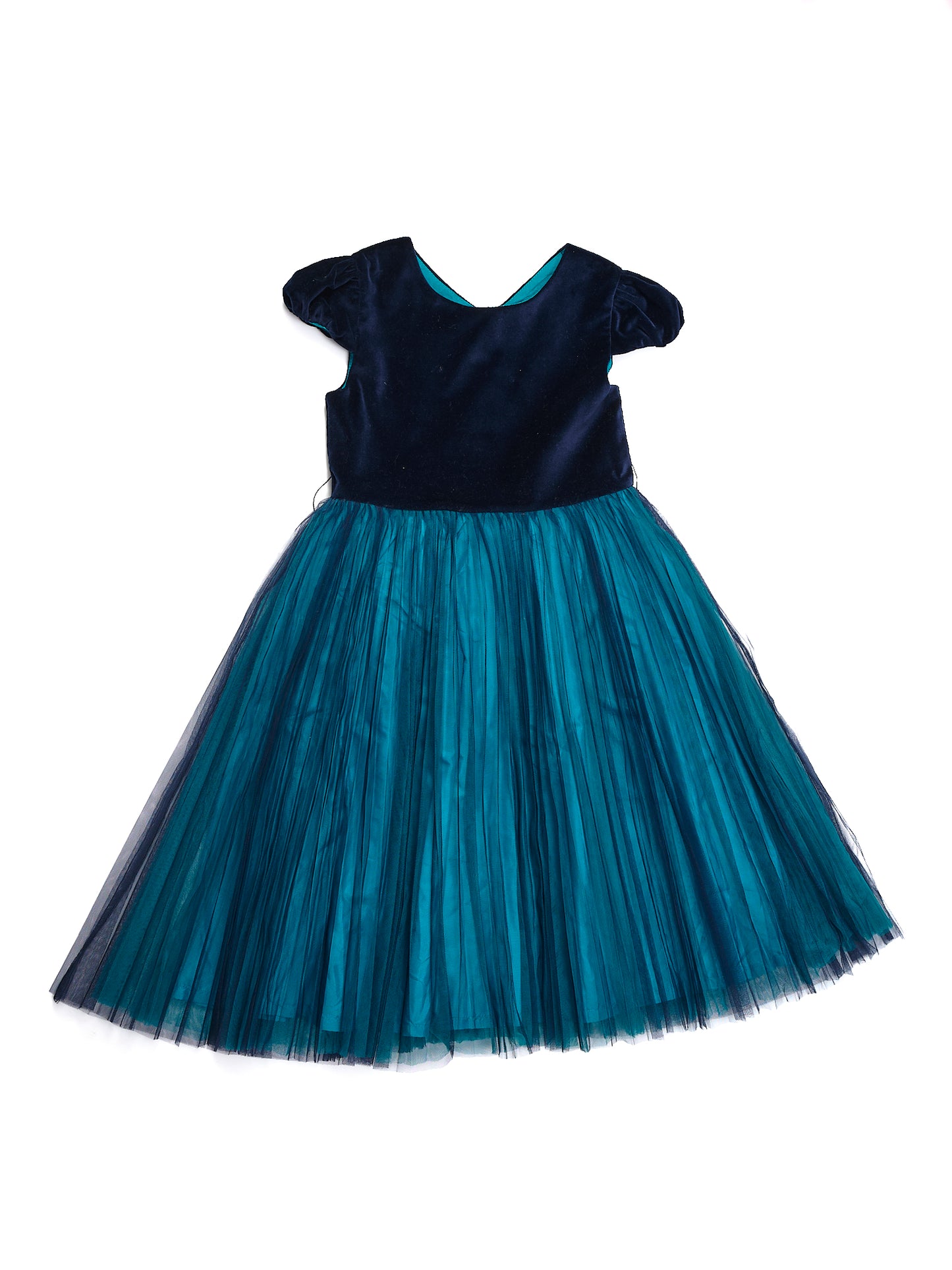 Jacadi Velvet & Tulle Dress