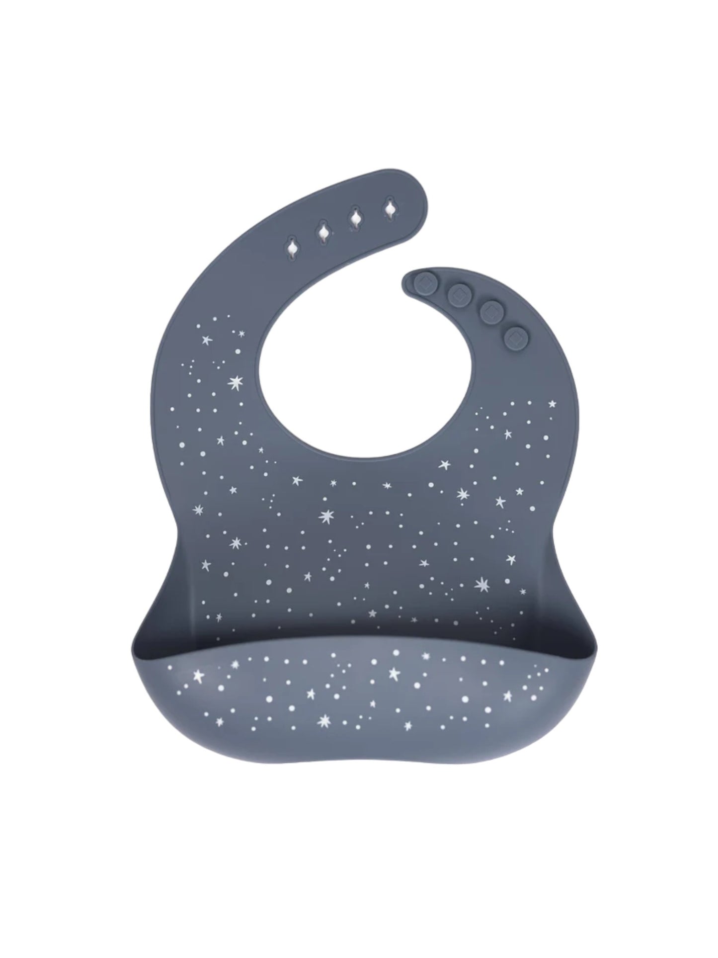 Blue Stars Silicone Bib