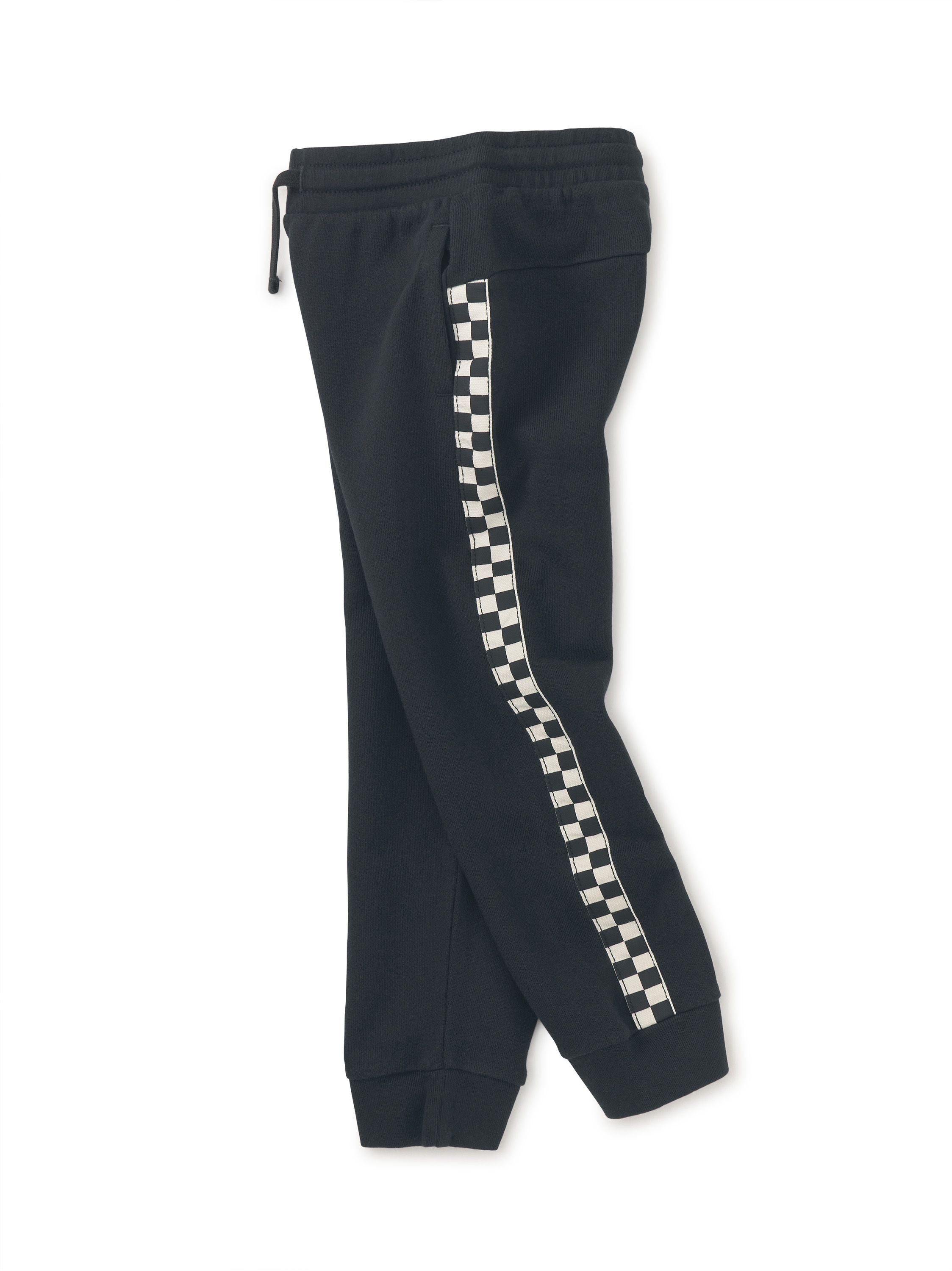 Checkered stripe joggers on sale