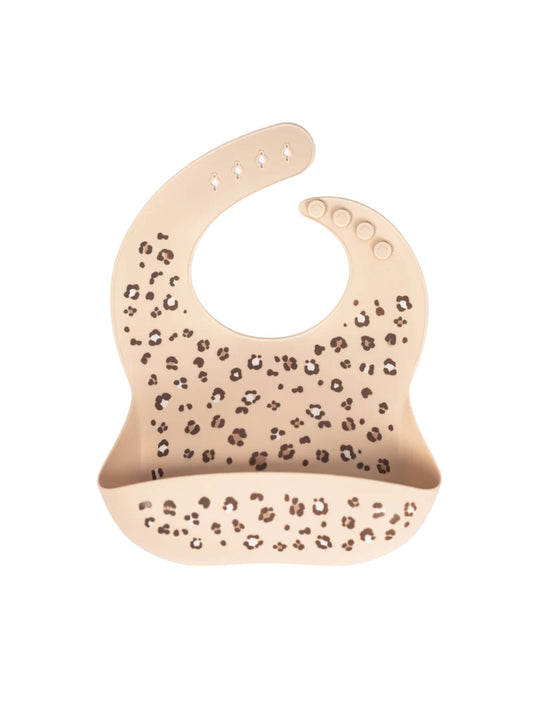 Cheetah Spots Silicone Bib