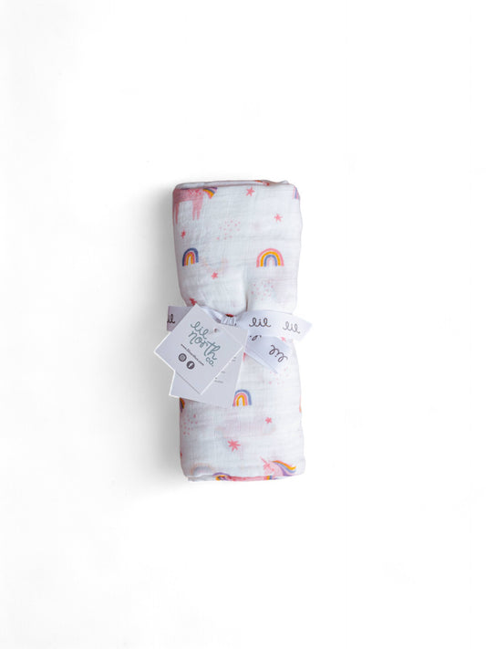 Unicorn Muslin Single Swaddle