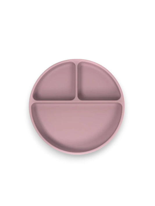 Pale Mauve Silicone Suction Divider Plate