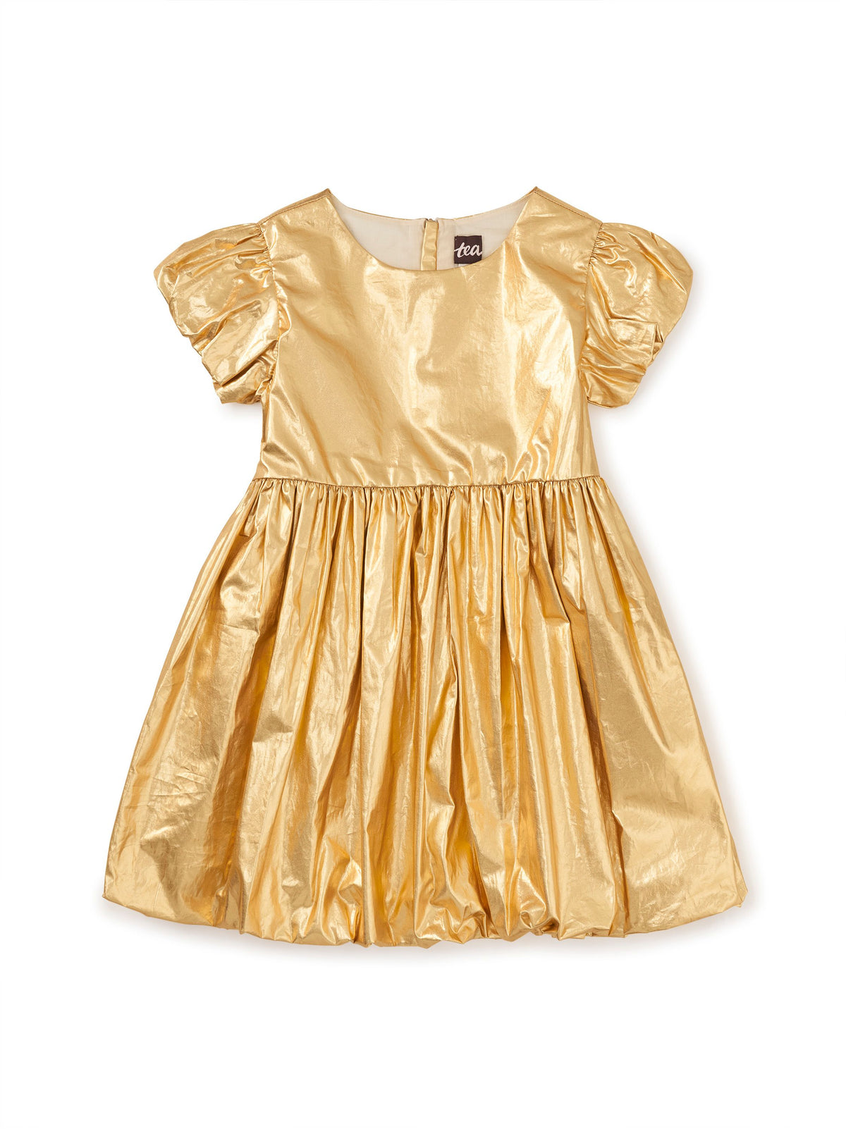 Metallic Balloon Skirted Dress – Teddy