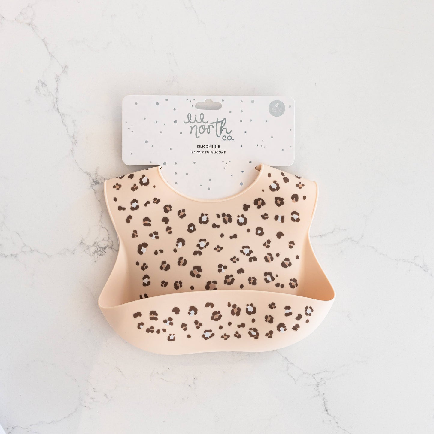 Cheetah Spots Silicone Bib